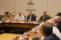 Reunião no Gabinete de Gestão e Informação (GGI) sobre o programa Descomplica Paraná.